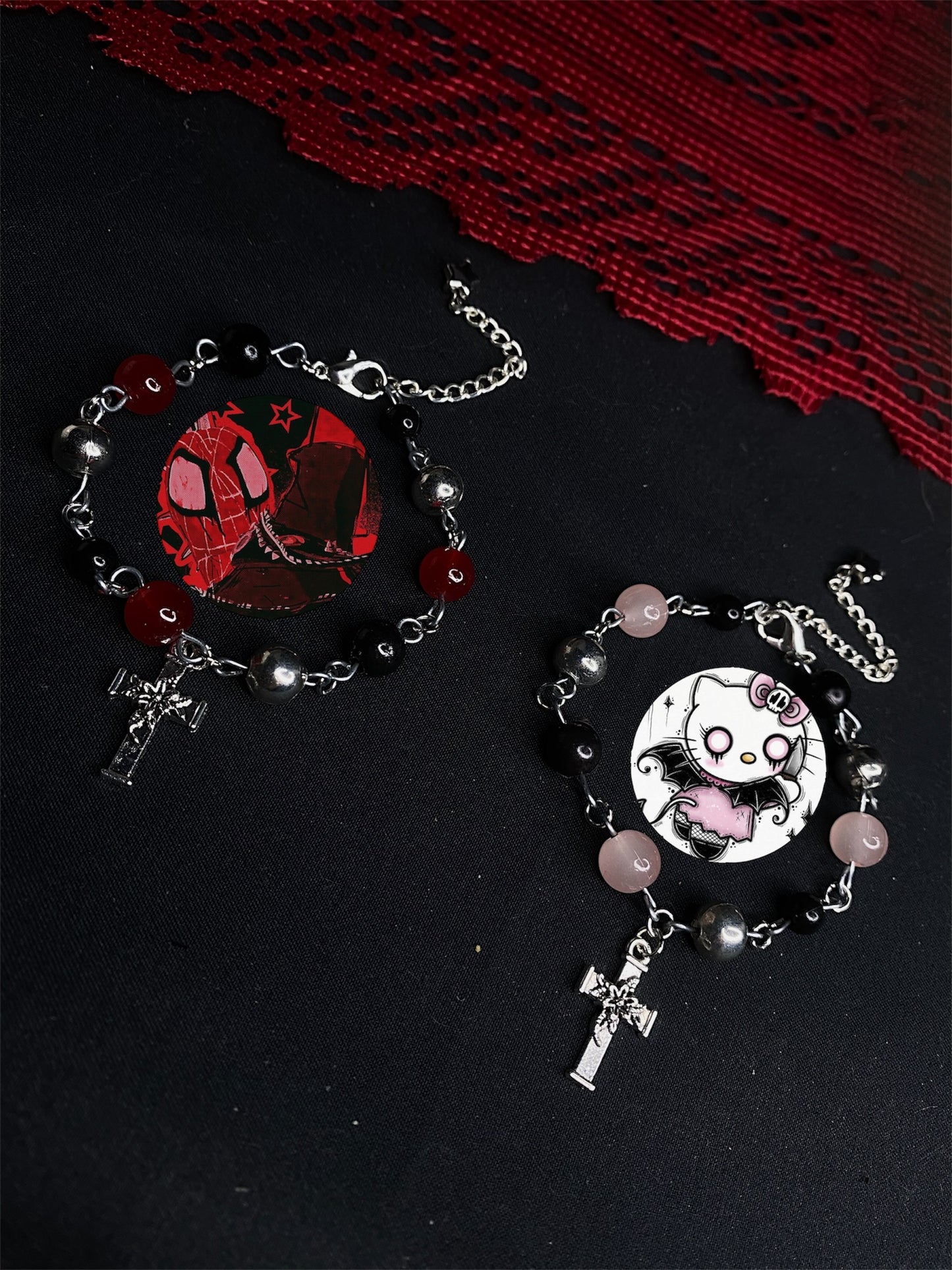 goth spiderman & kitty