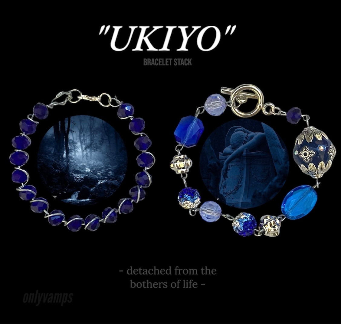 "Ukiyo" bracelet stack
